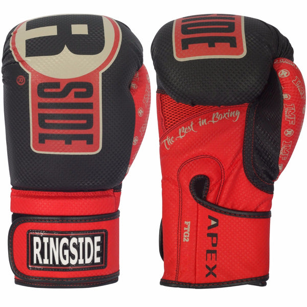 【美品】RINGSIDE APEX ボクシンググローブ 14oz レッドブラック Ringside Apex Flash Sparring Gloves | Boxing Gloves | Full